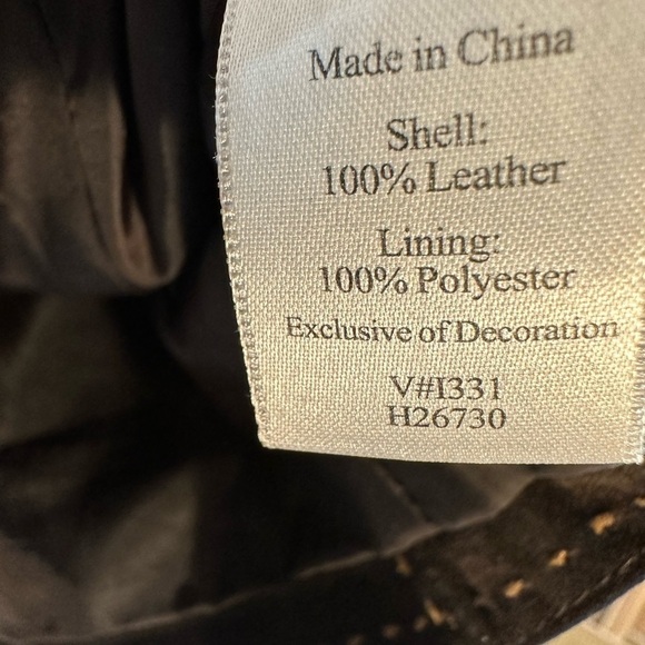 Coldwater Creek Brown Leather Suede Embroidered Beaded Sequins Jacket Lined PM - Picture 9 of 10